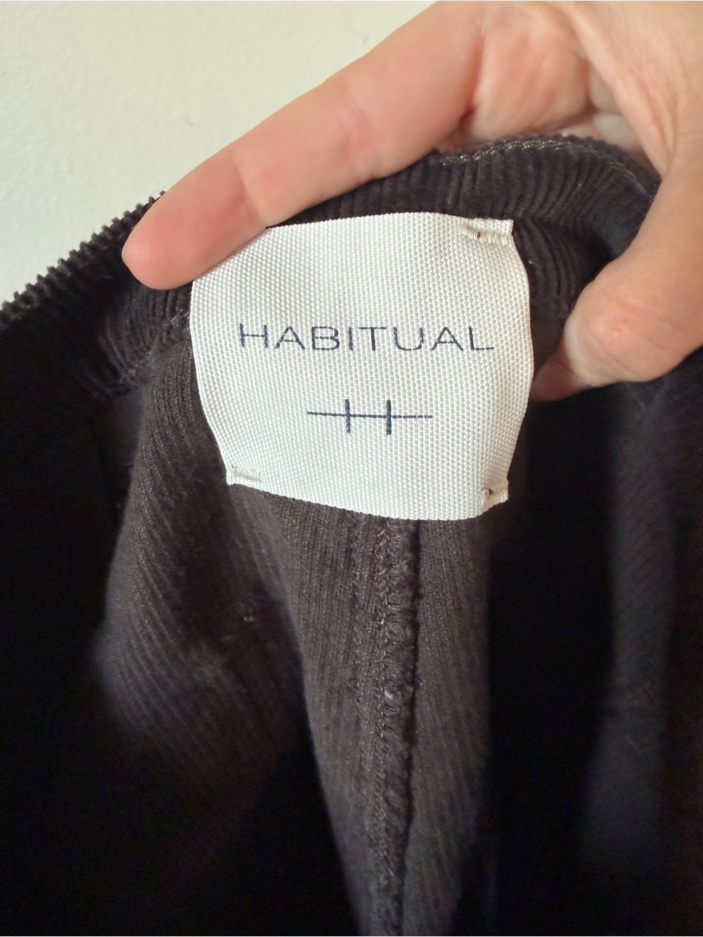 RARE Habitual Denim wide-leg corduroy pants in a dark chocolate brown 2/26 - Picture 5 of 6